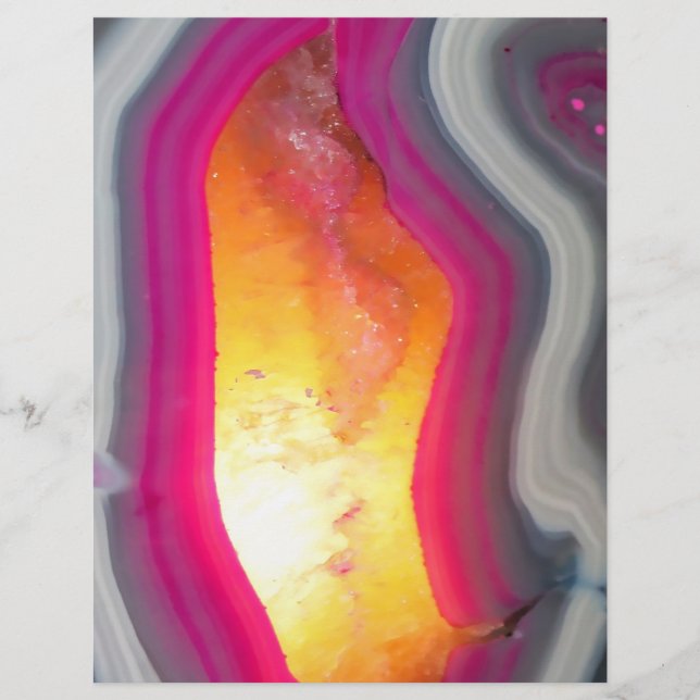 Vallen Roze Geode Glow (Voorkant)