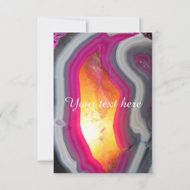 Vallen Roze Geode Glow (Voorkant)