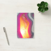 Vallen Roze Geode Glow Post-it® Notes (Kantoor)