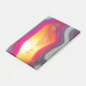 Vallen Roze Geode Glow Post-it® Notes (Schuin)