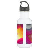 Vallen Roze Geode Glow Waterfles (Achterkant)