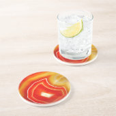 Vallen Sinaasappel Agaat Zandsteen Onderzetter (Zijkant)