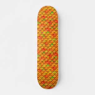 Vallen Sinaasappel en Groene Schalen Skateboard