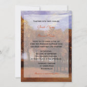 Vallen trouwuitnodigingen van bruid en bruom af kaart (Voorkant)