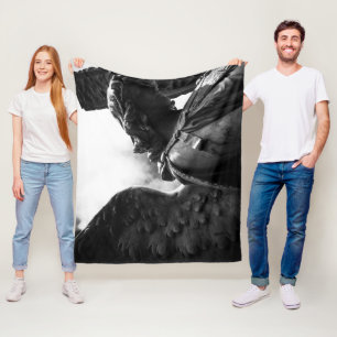 Vallen tussen duisternis en licht fleece deken