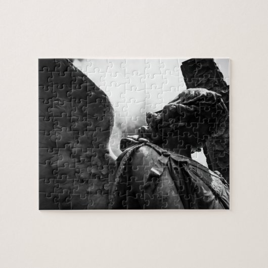 Vallen tussen duisternis en licht legpuzzel (Horizontaal)