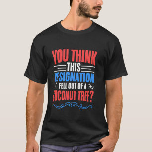 Vallen uit een kokosnootboom Kamala Harris Funny C T-shirt