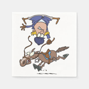 Vallen van een paard papieren servetten