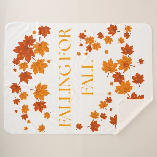 Vallen van Herfst Sherpa Deken (Voorkant (horizontaal))