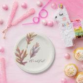 Vallen verlaat de dankbare Thanksgiving Papieren Bordje (Feest)