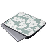 Vallen voor Camellia - Moss Laptop Sleeve (Voorkant onderkant)
