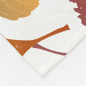 Vallen voor de herfst - Cosy Leaf Pattern Fleece Deken (Hoek)
