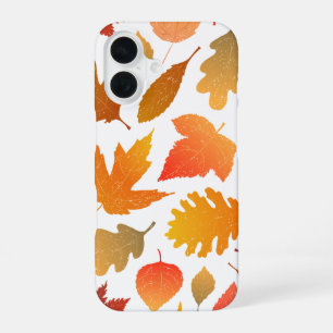 Vallen voor de herfst - Cosy Leaf Pattern iPhone 16 Hoesje