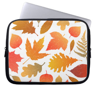 Vallen voor de herfst - Cosy Leaf Pattern Laptop Sleeve