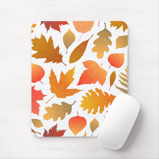 Vallen voor de herfst - Cosy Leaf Pattern Muismat (Met muis)