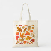 Vallen voor de herfst - Cosy Leaf Pattern Tote Bag (Achterkant)
