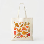 Vallen voor de herfst - Cosy Leaf Pattern Tote Bag (Voorkant)