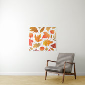Vallen voor de herfst - Cosy Leaf Pattern Wandkleed (In Situ (horizontaal))