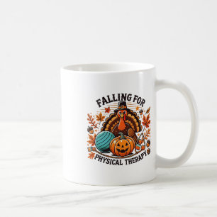 Vallen voor fysiotherapie PT pompoen Herfst dank Koffiemok