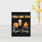 Vallen voor fysiotherapie Thanksgiving pompoen Kaart (Gele Bloem)