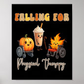 Vallen voor fysiotherapie Thanksgiving pompoen Poster (Voorkant)