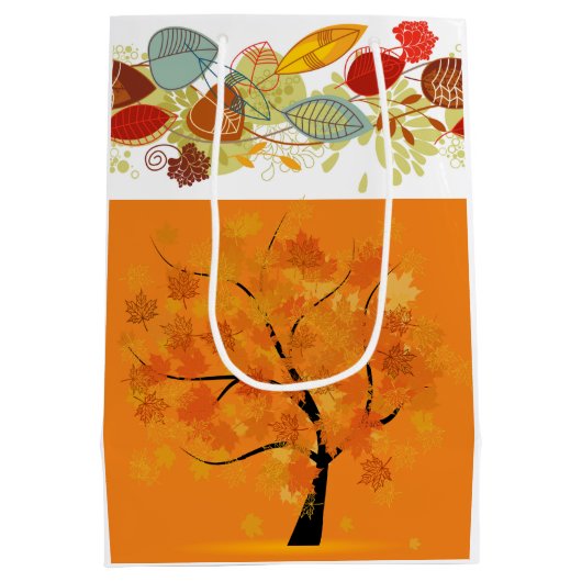 Vallen voor Herfst Medium Cadeauzakje (Achterkant)