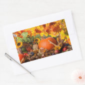 "VALLEN VOOR HERFST / VAKANTIE" THANKSGIVING STICK RECHTHOEKIGE STICKER (Envelop)