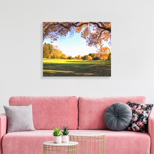 Vallen voor Iowa Canvas Print (Insitu (Woonkamer))