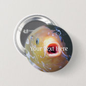 Vallen Zingend Geest Koi Ronde Button 5,7 Cm (Voorkant /achterkant)