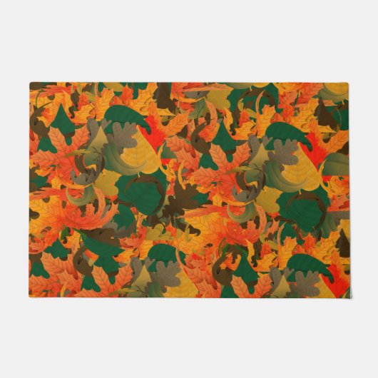 Vallend blad patroon voor Herfst Deurmat (Voorkant)