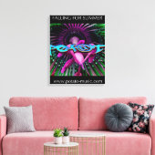 Vallend canvas afdruk (Insitu (Woonkamer))