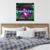 Vallend canvas afdruk (Insitu (Slaapkamer))