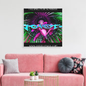 Vallend canvas afdruk (Insitu (Woonkamer))