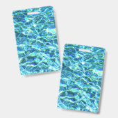 Vallend glinsterend water badge (Voor- en achterkant)