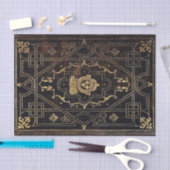 Vallend leder en goud tissuepapier (Craft)