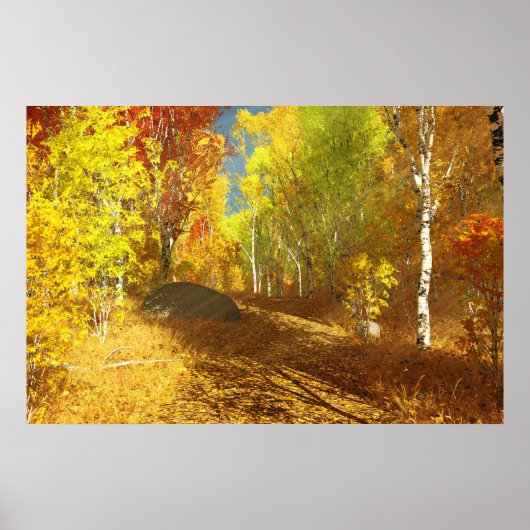 Vallend Licht Afdruk Poster (Voorkant)