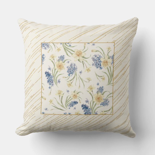 Vallend Licht Bloemen II Kussen - Herfst Bloemen (Voorkant)