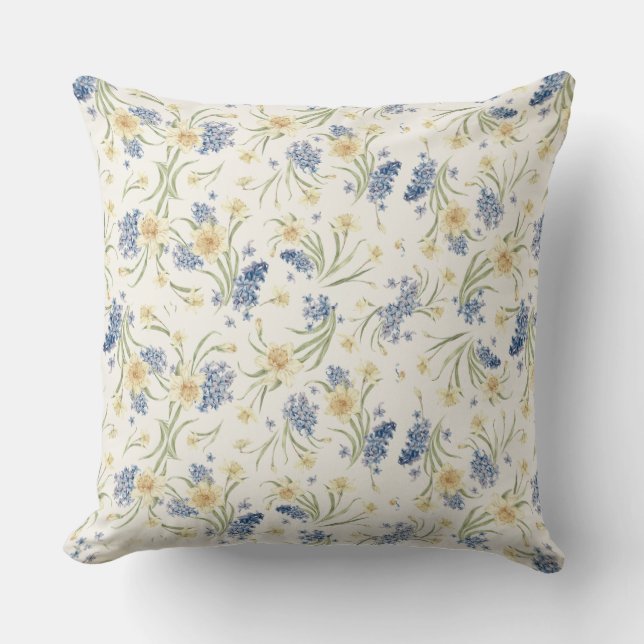 Vallend Licht Bloemen III Kussen- Herfst Bloemen Kussen (Voorkant)