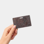 Vallend Oud Leren Boek Badge (Handheld)