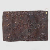 Vallend Oud Leren Boek Golfhanddoek (Horizontaal)