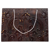Vallend Oud Leren Boek Groot Cadeauzakje (Voorkant)