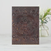 Vallend Oud Leren Boek Kaart (Staand voorkant)