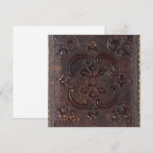 Vallend Oud Leren Boek Kaart (Voorkant / Achterkant)