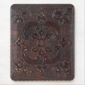 Vallend Oud Leren Boek Muismat (Voorkant)