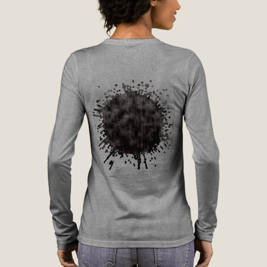 vallend signaal Tri-Blend shirt (Achterkant)