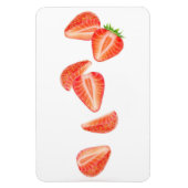 Vallende aardbeien magneet (Verticaal)