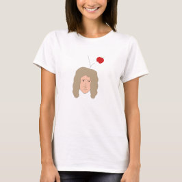 Vallende appel grappig wetenschapscadeau voor natu t-shirt