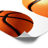 Vallende Ballen Motivatie Basketbal Kunstwerk Poster (Hoek)
