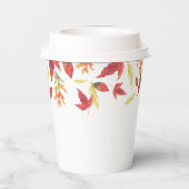 Vallende bladeren Baby shower Papieren Bekers (Achterkant)