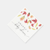 Vallende bladeren Baby shower Servet (Hoek)